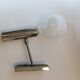Chrome and black wall lamp Vintage, Italy 1960.