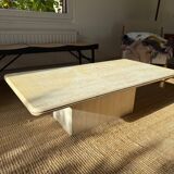 Travertine coffee table