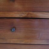 Rare pretty old chest of drawers with 4 drawers - Louis Philippe style in Walnut