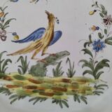 Antique Nevers earthenware plate, late 19th century