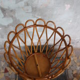 1960's vintage rattan worker