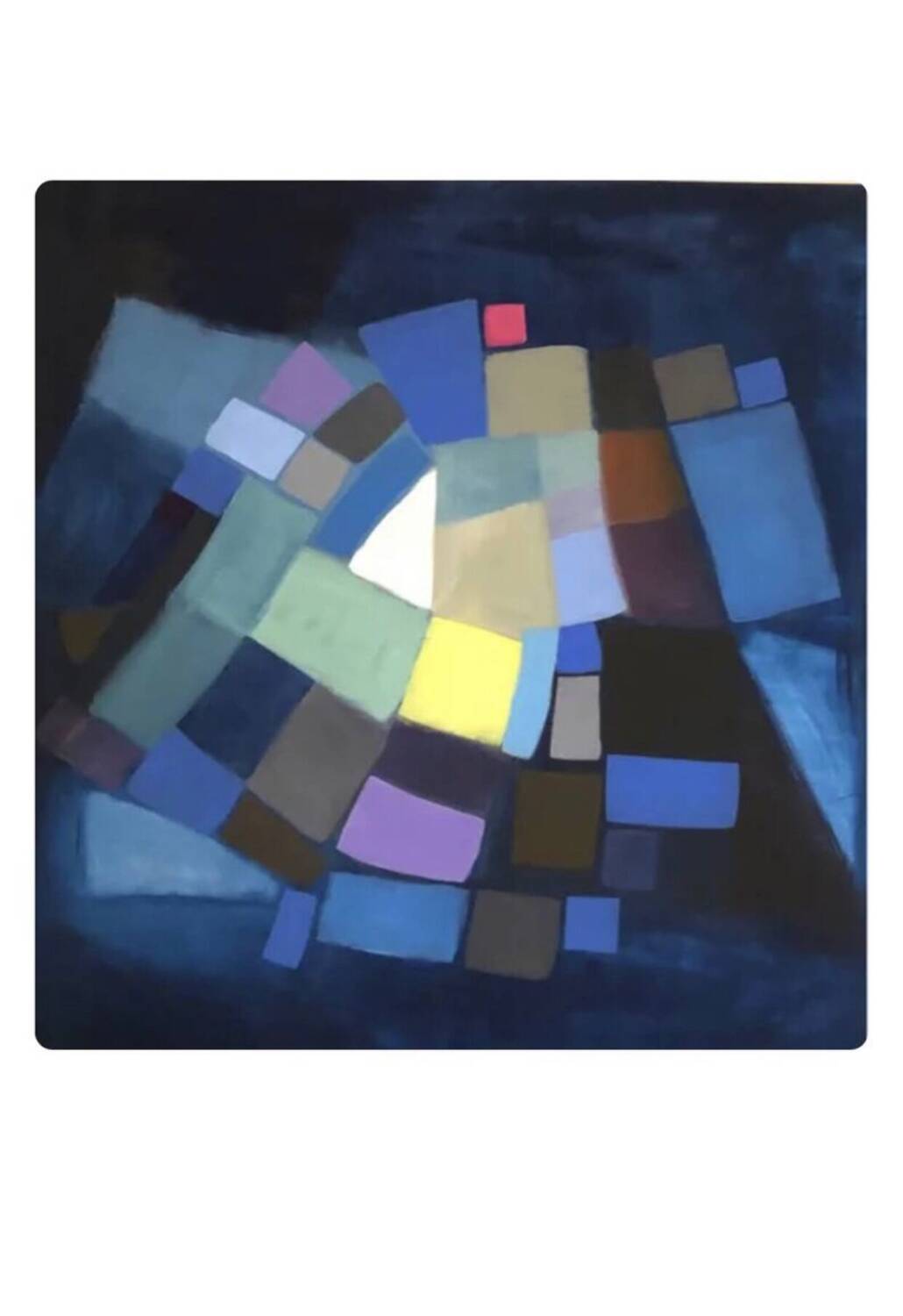 Abstract Blue Table