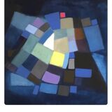 Tableau Abstrait Bleu