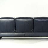 3-seater Leather Sofa Lugano by Erpo Int., Design 1985