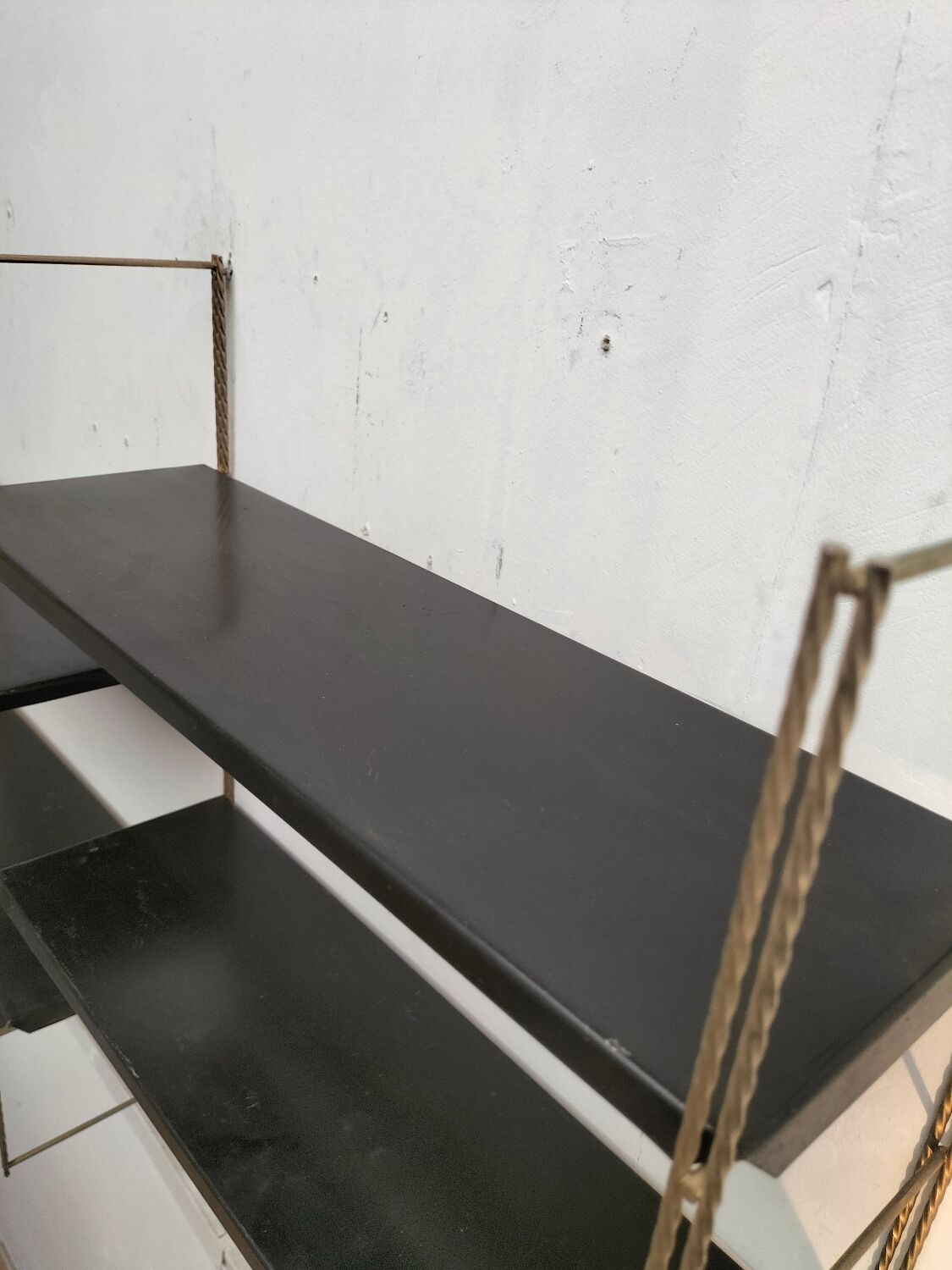 Metal wall shelf