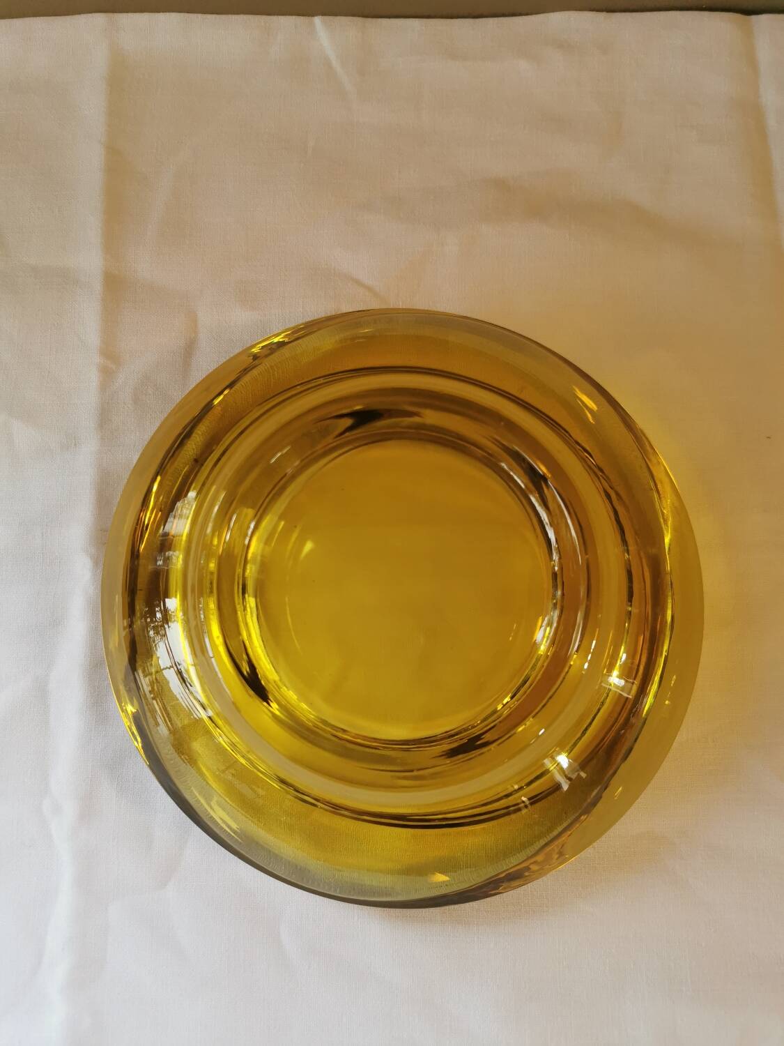 Vintage amber glass pocket tray