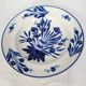 Petite assiette Sarreguemines décor floral bleu