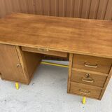 Vintage Schoolmaster's Desk Mullca Delagrave 1970 Mid-century Desk