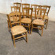 Set de 8 chaises bistrot brutes