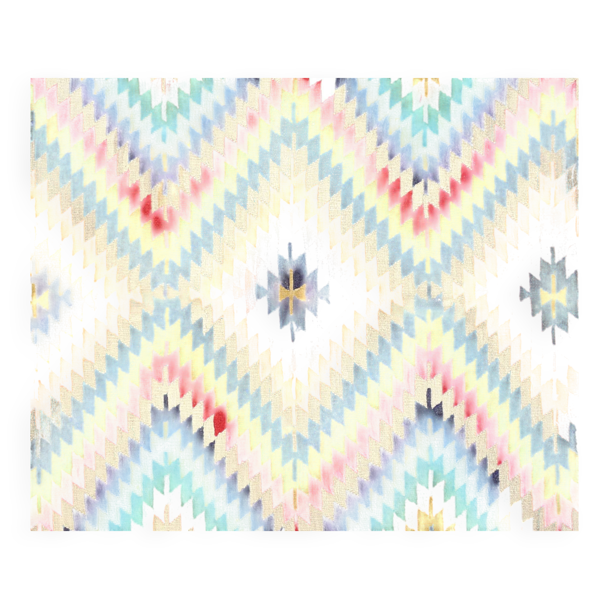 Tapis Kilim Vintage Zigzag – Tissage Anatolien à Motifs Diamants