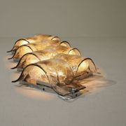 Set of 8 composable LP26 wall lamps by Carlo Nason for Mazzega-  Italy 1970