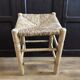 Tabouret bois et herbe de mer