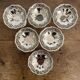 Vintage stainless steel footed cups