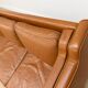 Vintage Danish mid-century 3-person Stouby sofa in cognac leather, 1960s