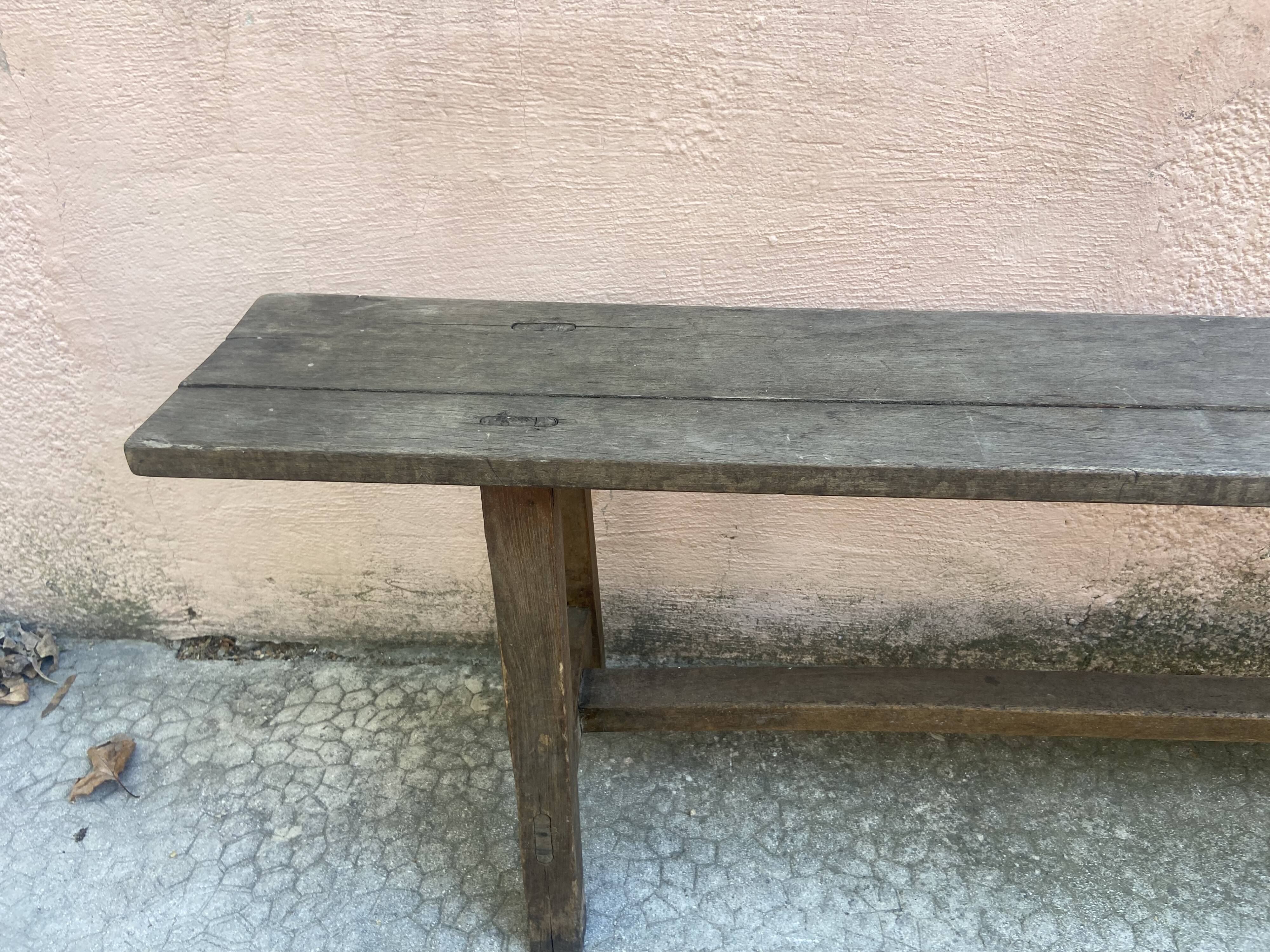 Vintage oak bench