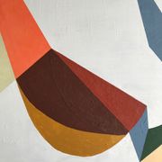 Contemporary abstract painting framed - oil on canvas - 85 x 65 cm