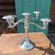 English silver candelabra candlestick