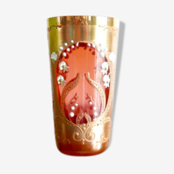 Vase à muguet en verre, années 40