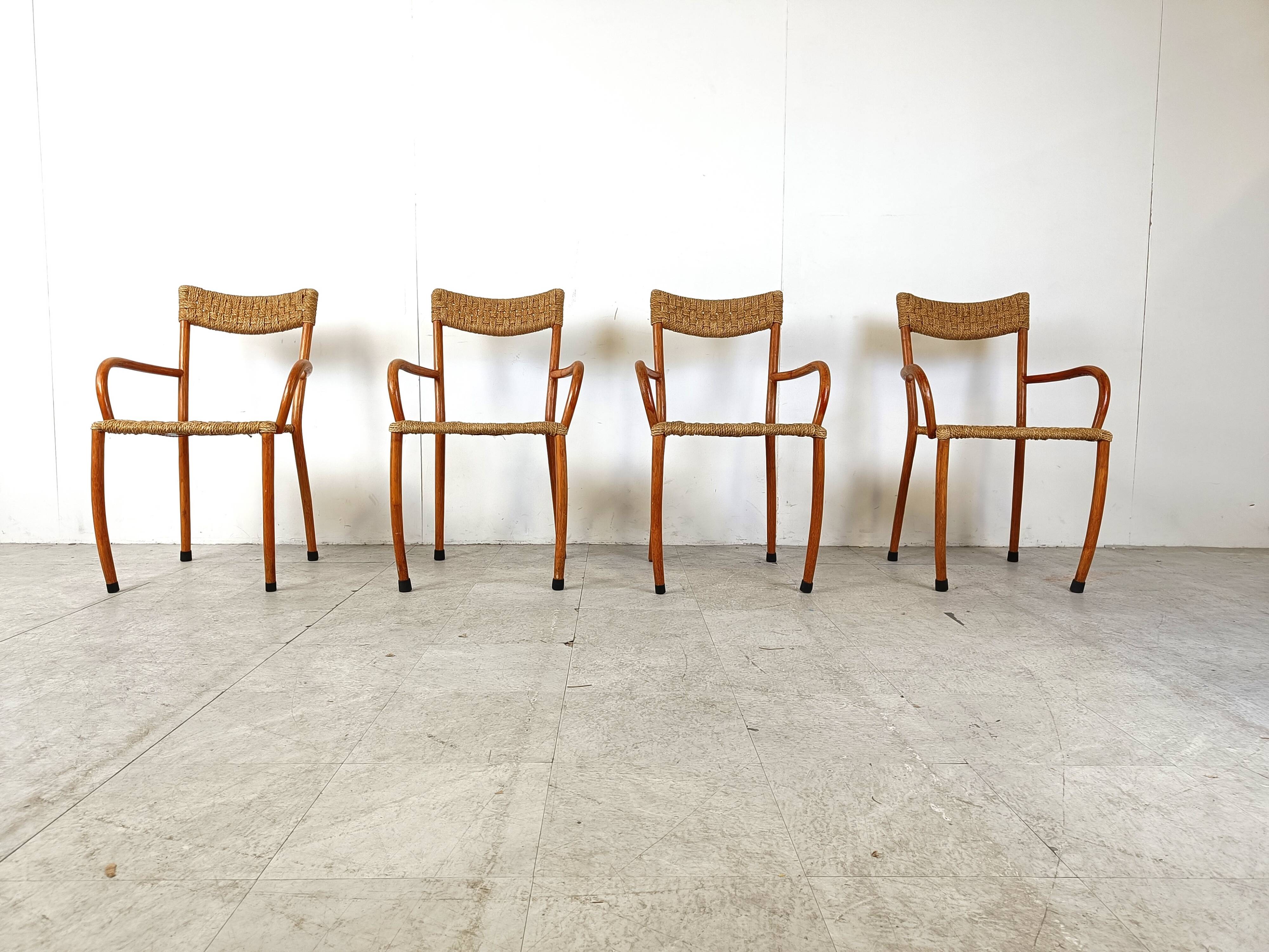 Mid century scandinavian dining chairs, set of 4, 1960s