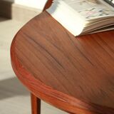 Round teak coffee table - Johannes Andersen - CF Christensen from Silkeborg