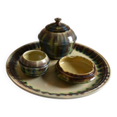 Sauveur Lunetta in Vallauris Vintage Ceramic 1950 Smoking Set