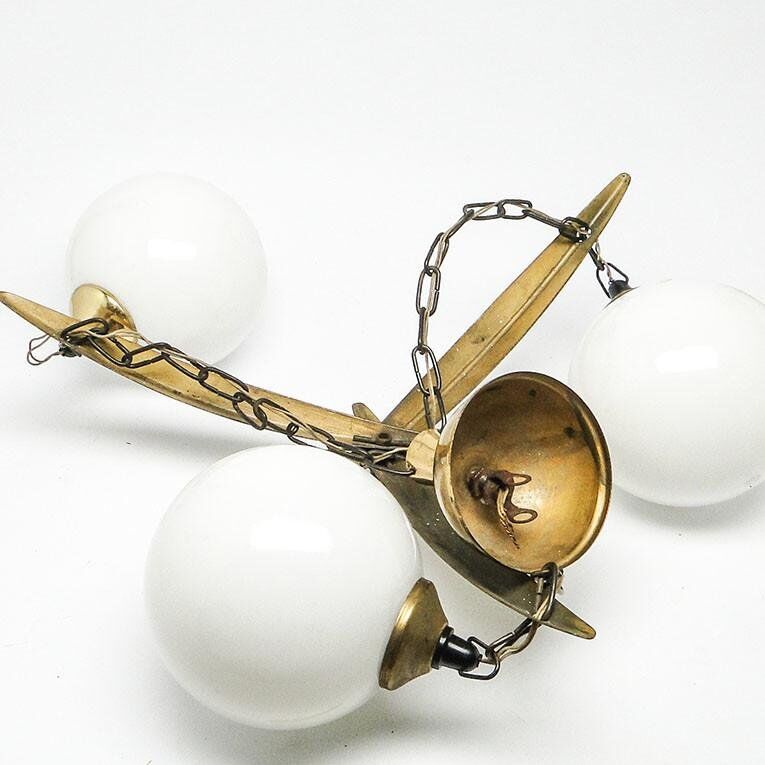 Mid-century style chandelier, Poland, 1970s