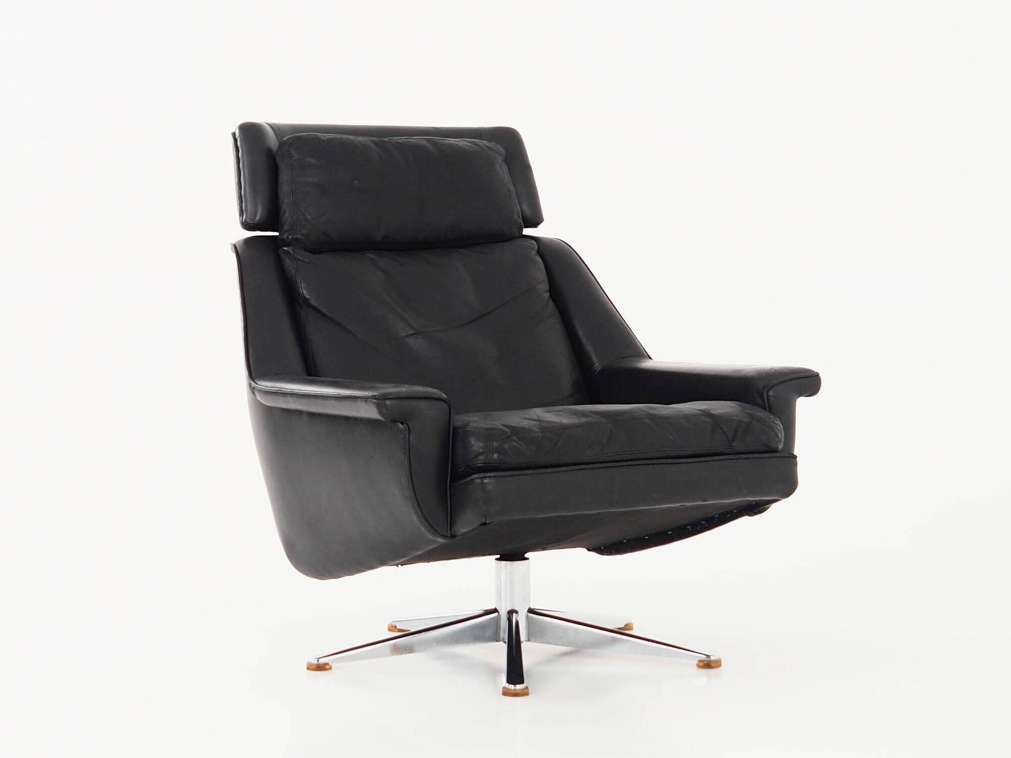 Office armchair, Danish design, 1970s, designer: Werner Langenfeld, Esa