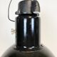 Industrial black enamel pendant light, 1930s