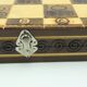 Vintage handcrafted folding chess set