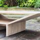 Travertine coffee table - 70s - brutalist and minimalist - Italy