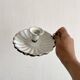Antique enamelled sheet metal candle holder