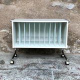 Vintage vinyl storage furniture, circa 1968, made in France
