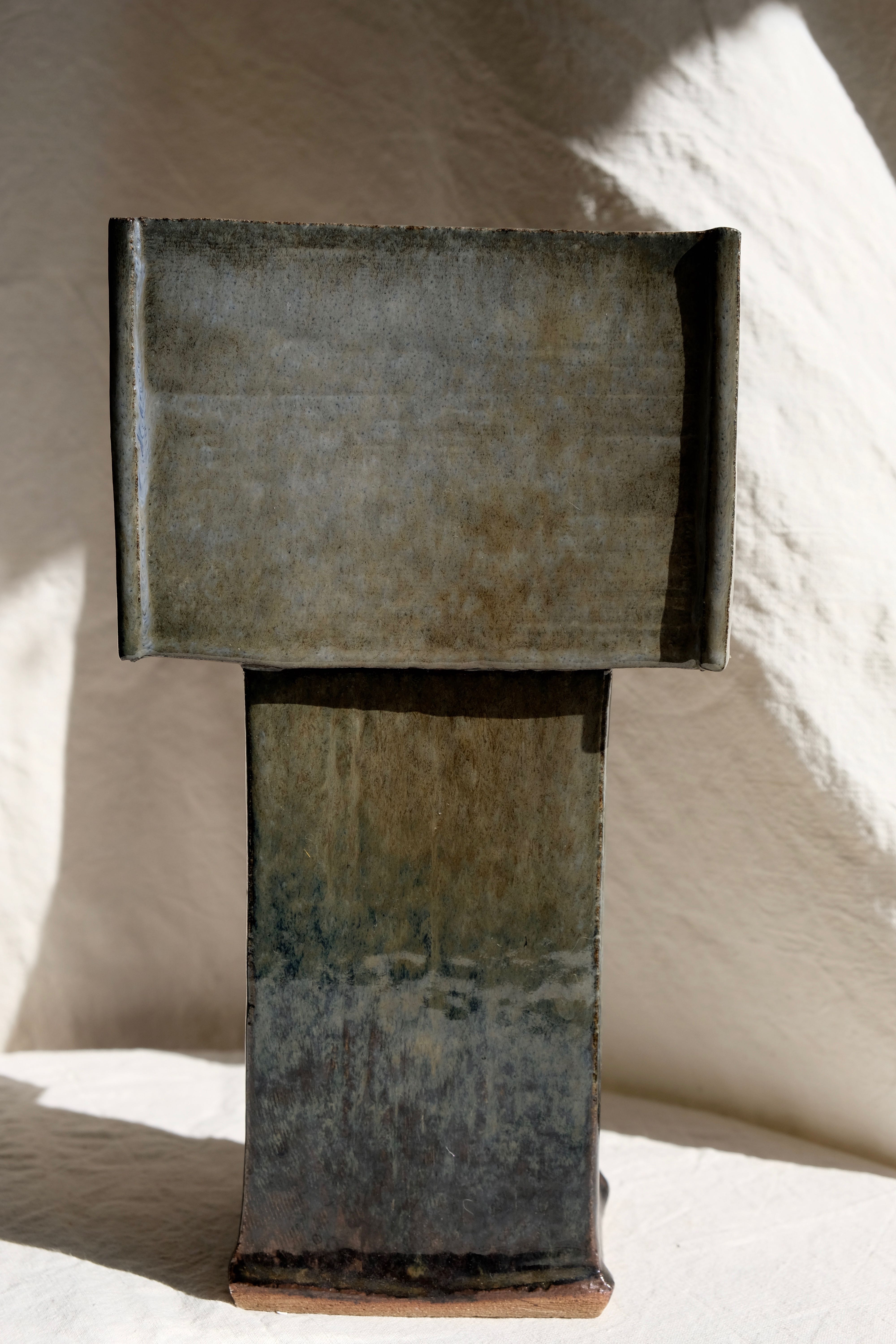 Japanese vase hanaire ikebana freeform mid century