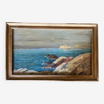 Pelissier - huile sur toile - méditerranée