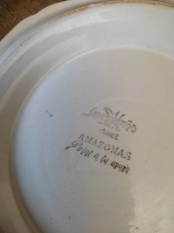 Display cakes Sarreguemines Amazonas Porcelain dish