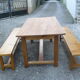 Ensemble table et banc de salle à manger