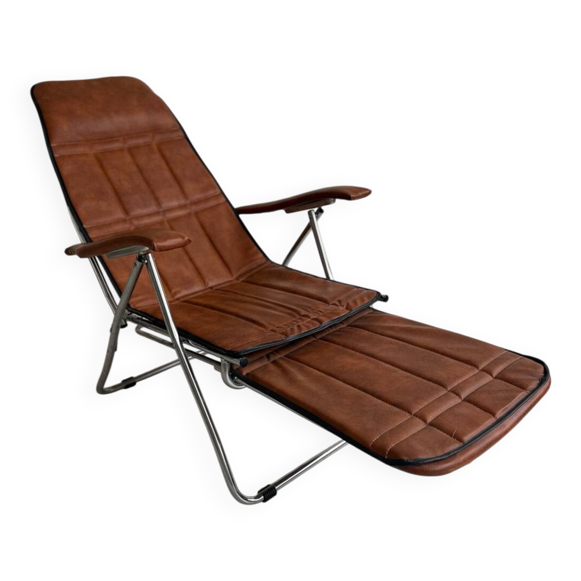 Authentic vintage reclining armchair