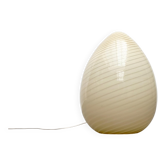Vintage Murano glass egg floor lamp whirlpool by Vetri Murano