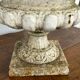 Pair of cast iron garden vases late nineteenth
