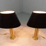 Brass table lamps, set of 2, 1960’s