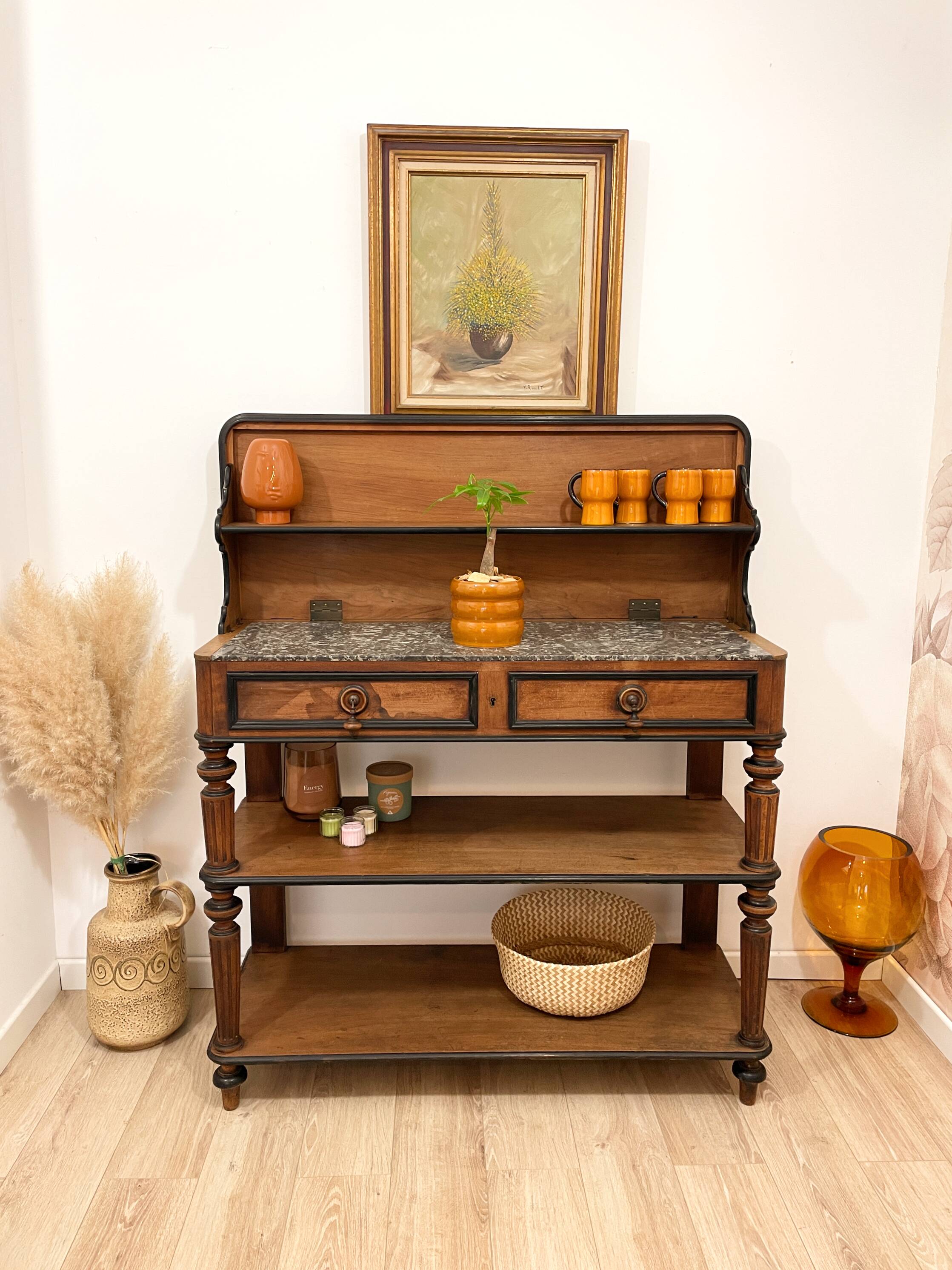 Buffet / Walnut dessert table - Early 20th century