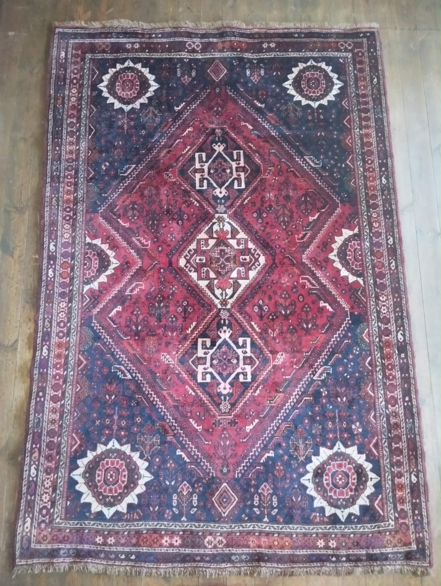 Persian Qashqai carpet handwoven 257x172cm