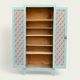 Vintage Parisian wardrobe in grey-blue green.