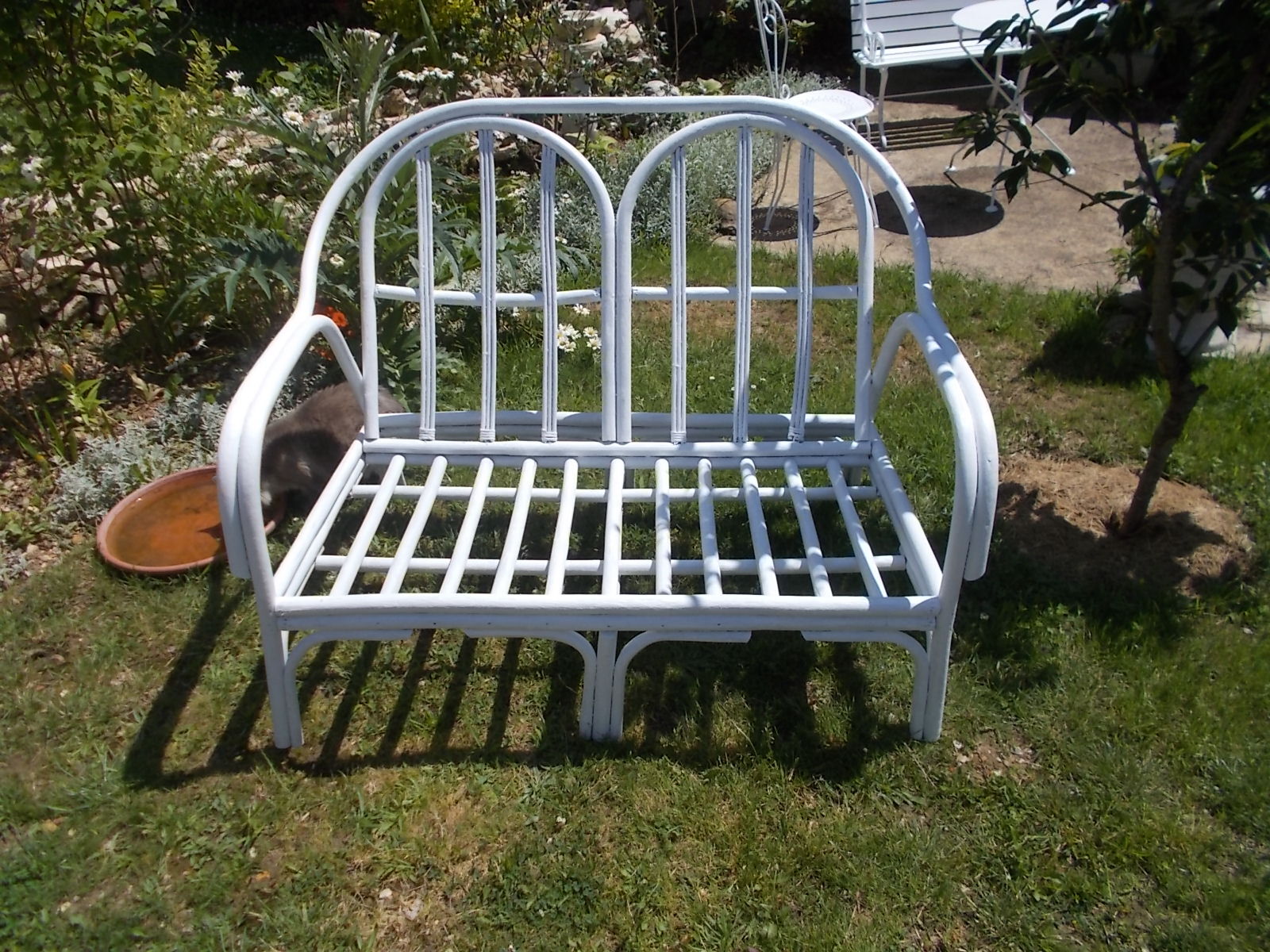 Rattan canapé