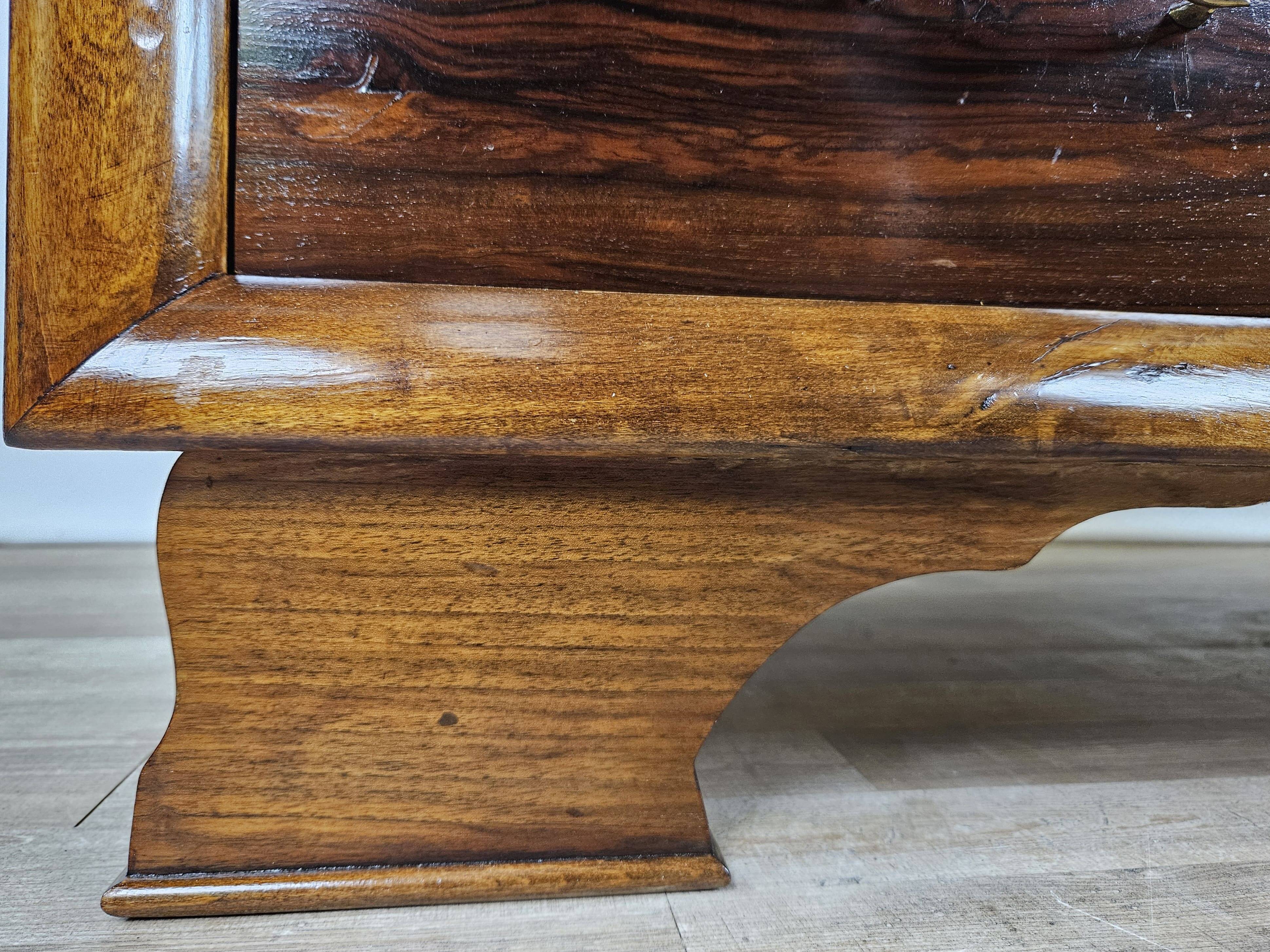 Commode Art Déco avec poignées en laiton