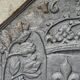 Plaque de cheminée  en fonte fleur de lys fonderie d'art jamais posée