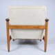 Fauteuil scandinave d’origine rénové années 1960, teck, cordon beige
