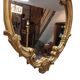Miroir à crête de style rococo vintage, années 1960/70