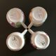Lot of 4 flowery cups
