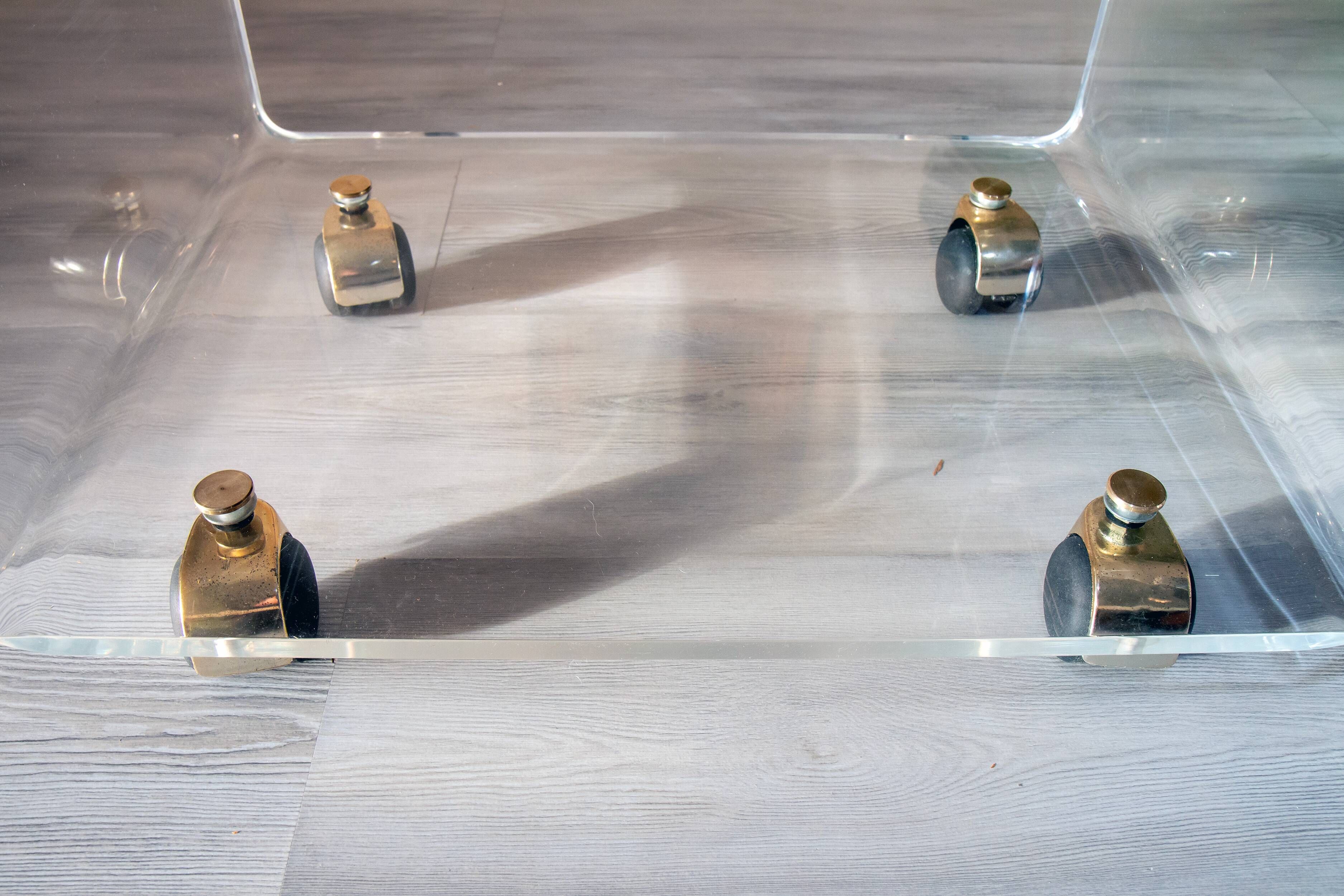 Plexiglass furniture, David Lange for Marais international 1970-80